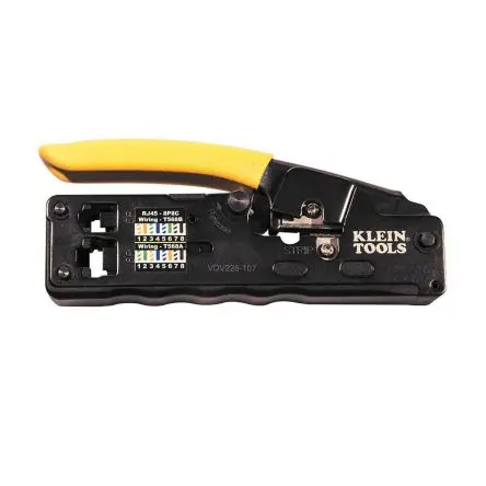 Produktfoto 1 von Klein Tools VDV226 Crimp-Werkzeug 28-22 AWG (0.08 - 0.34 mm²) für RJ11-Steckverbinder, RJ12-Steckverbinder,
