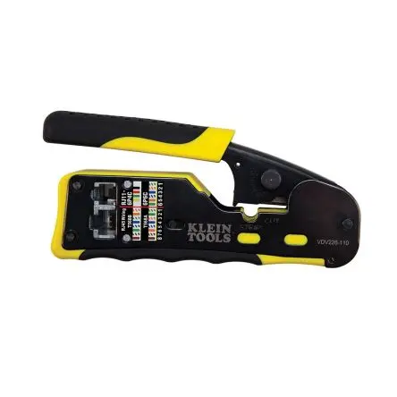 Produktfoto 1 von Klein Tools VDV226 Crimp-Werkzeug für RJ11-Steckverbinder, RJ12-Steckverbinder, RJ45-Steckverbinder