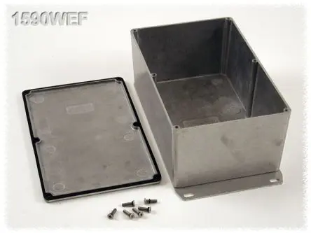 Produktfoto 1 von Hammond 1590 Aluminium Gehäuse Wasserfest Außenmaß 84 x 120 x 188mm IP65