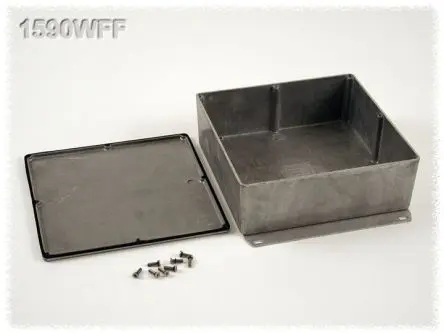 Produktfoto 1 von Hammond 1590; Gehäuse; Aluminiumdruckguss; Natur, Schwarz, Edelstahl Geflanscht IP65 Breite 188 mm Höhe 69 mm Länge 188