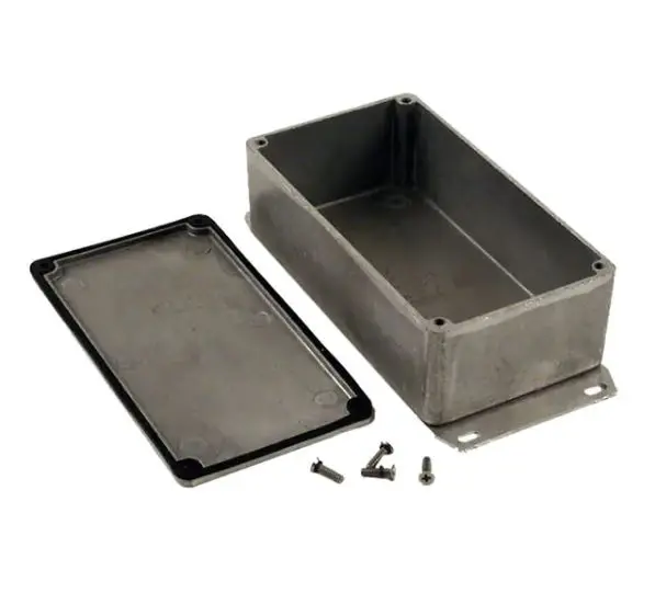 Produktfoto 1 von Hammond 1590; Gehäuse; Aluminiumdruckguss; Schwarz Geflanscht IP65 Breite 84 mm Höhe 52 mm Länge 153 mm