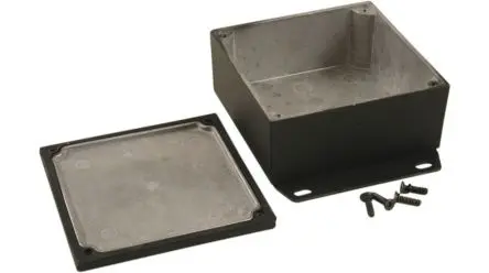 Produktfoto 1 von Hammond 1590 Aluminium Gehäuse Wasserfest Außenmaß 44 x 92 x 92mm IP65