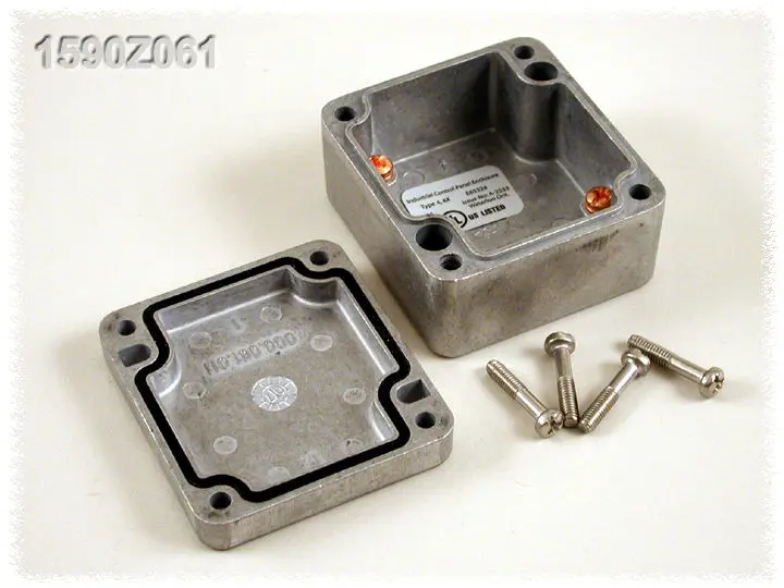 Produktfoto 1 von Hammond 1590 Aluminium Gehäuse Wasserfest Außenmaß 36 x 59 x 65mm IP65