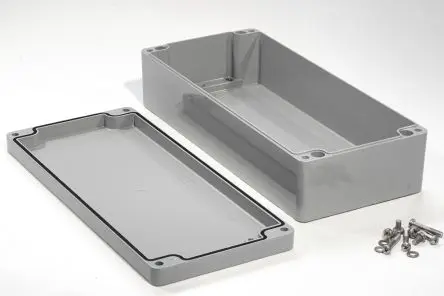 Produktfoto 1 von Hammond 1590Z166; Gehäuse; Aluminiumdruckguss; Grau; IK08 IP65 Breite 160 mm Höhe 90 mm Länge 360 mm