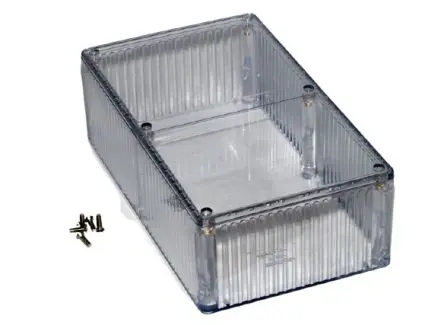 Produktfoto 1 von Hammond 1591; Universalgehäuse; Polycarbonat; Klar IP54 Breite 109 mm Höhe 56 mm Länge 191 mm