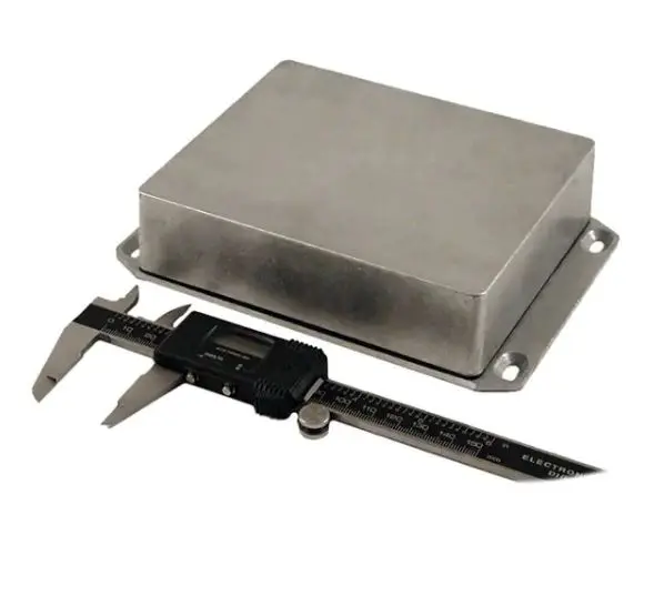 Hammond 1590; Gehäuse; Aluminiumdruckguss; Schwarz Geflanscht IP65 Breite 117 mm Höhe 40 mm Länge 176 mm