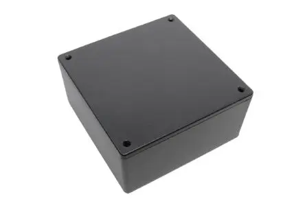 Produktfoto 1 von Hammond 1591XX; Universalgehäuse; ABS; Schwarz IP54 Breite 123 mm Höhe 57 mm Länge 123 mm