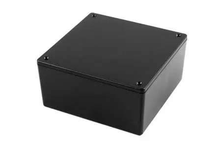 Produktfoto 1 von Hammond 1591XX; Universalgehäuse; ABS; Schwarz IP54 Breite 123 mm Höhe 57 mm Länge 123 mm