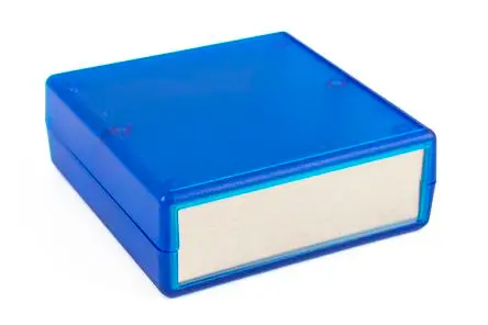 Produktfoto 1 von Hammond, Schalengehäuse, Blau transparent, ABS, IP54 27 mm, 75 mm, 74 mm, 1593AL