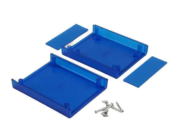 Produktfoto 1 von Hammond, Schalengehäuse, Blau transparent, ABS, IP54 30 mm, 95 mm, 76 mm, 1593AL