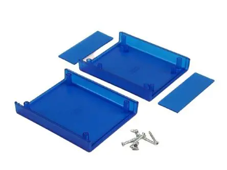Produktfoto 1 von Hammond, Schalengehäuse, Blau transparent, ABS, IP54 30 mm, 95 mm, 76 mm, 1593AL
