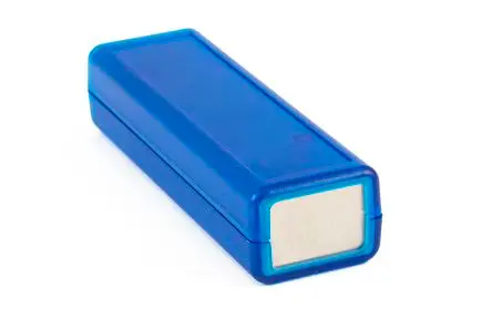 Produktfoto 1 von Hammond, Schalengehäuse, Blau transparent, ABS, IP54 25 mm, 114 mm, 36 mm, 1593AL