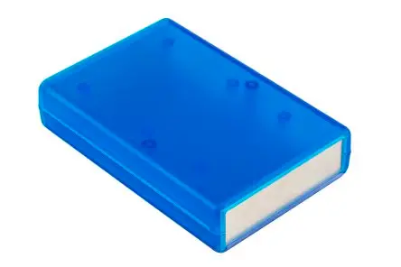 Produktfoto 1 von Hammond, Schalengehäuse, Blau transparent, ABS, IP54 25 mm, 109 mm, 74 mm, 1593AL