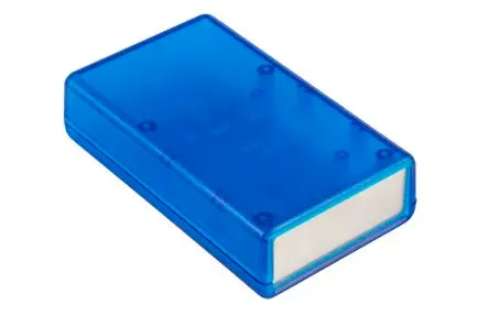 Produktfoto 1 von Hammond, Schalengehäuse, Blau transparent, ABS, IP54 28 mm, 112 mm, 66 mm, 1593AL