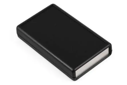 Produktfoto 1 von Hammond, Schalengehäuse, Schwarz, ABS, IP54 21 mm, 112 mm, 66 mm, 1593AL