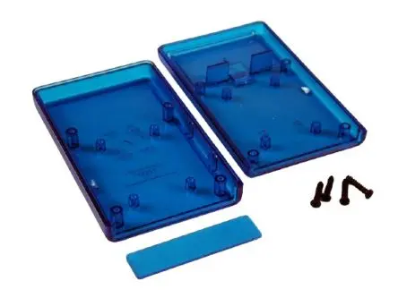 Produktfoto 1 von Hammond, Schalengehäuse, Blau transparent, ABS, IP54 21 mm, 112 mm, 66 mm, 1593