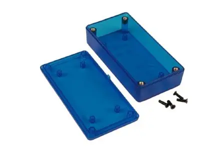 Hammond 1591XX; Universalgehäuse; ABS; Blau transparent IP54 Breite 51 mm Höhe 20 mm Länge 99 mm