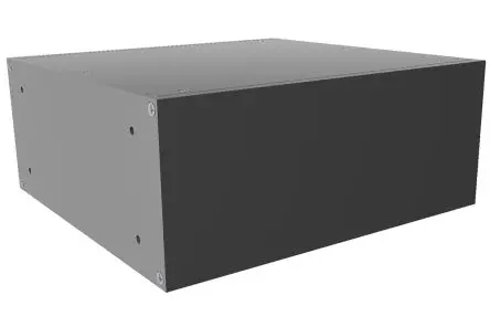 Produktfoto 1 von Hammond, Schalengehäuse, Schwarz, Aluminium 203 mm, 89 mm, 211 mm, RM