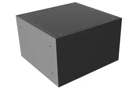 Produktfoto 1 von Hammond, Schalengehäuse, Schwarz, Aluminium 203 mm, 133 mm, 211 mm, RM