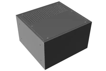 Produktfoto 1 von Hammond, Schalengehäuse, Schwarz, Aluminium 203 mm, 133 mm, 211 mm, RM