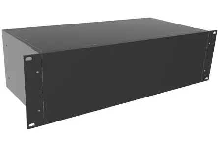 Produktfoto 1 von Hammond, Schalengehäuse, Schwarz, Aluminium 203 mm, 133 mm, 422 mm, RM
