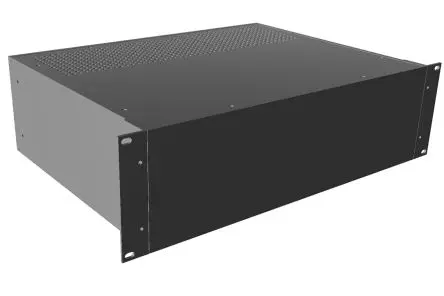 Produktfoto 1 von Hammond, Schalengehäuse, Schwarz, Aluminium 330 mm, 133 mm, 422 mm, RM