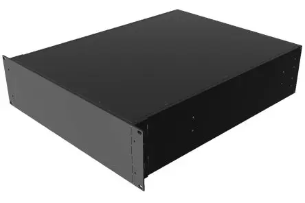 Produktfoto 1 von Hammond, Schalengehäuse, Schwarz, Aluminium 559 mm, 133 mm, 422 mm, RM