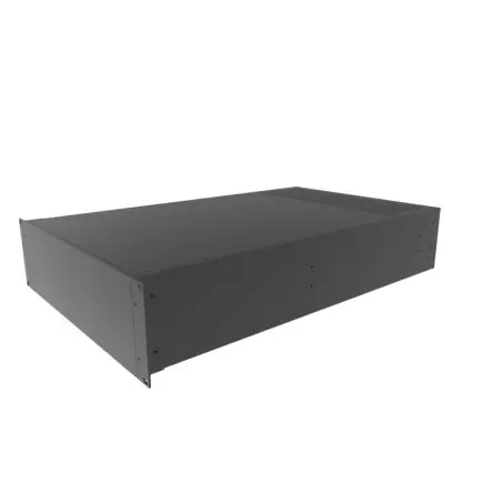 Produktfoto 1 von Hammond, Schalengehäuse, Schwarz, Aluminium 711 mm, 133 mm, 422 mm, RM