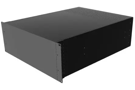 Produktfoto 1 von Hammond, Schalengehäuse, Schwarz, Aluminium, 178 x 422 x 59mm