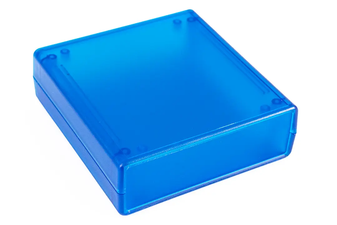Produktfoto 1 von Hammond, Schalengehäuse, Blau transparent, ABS, IP54 35 mm, 105 mm, 110 mm, 1593