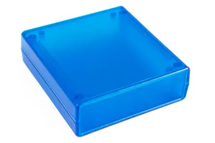 Produktfoto 1 von Hammond, Schalengehäuse, Blau transparent, ABS, IP54 35 mm, 105 mm, 110 mm, 1593