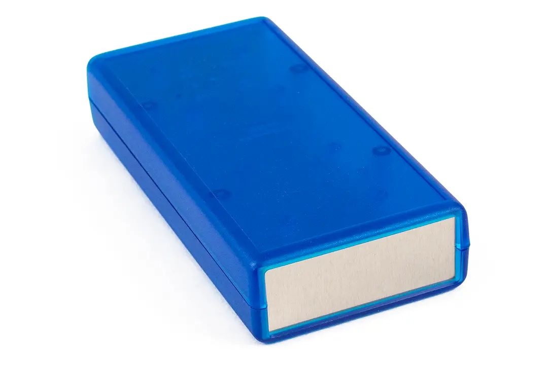 Produktfoto 1 von Hammond, Schalengehäuse, Blau transparent, ABS, IP54 28 mm, 140 mm, 66 mm, 1593