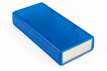 Produktfoto 1 von Hammond, Schalengehäuse, Blau transparent, ABS, IP54 28 mm, 140 mm, 66 mm, 1593