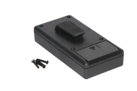 Produktfoto 1 von Hammond Tragbares Gehäuse, ABS, 65 mm Eingebautes Batteriefach, 130 mm, H. 25 mm, Schwarz, IP54