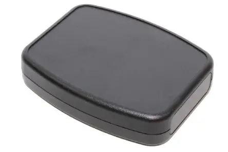Produktfoto 1 von Hammond Tragbares Gehäuse, ABS, 95 mm Eingebautes Batteriefach, 120 mm, H. 27 mm, Schwarz, IP54