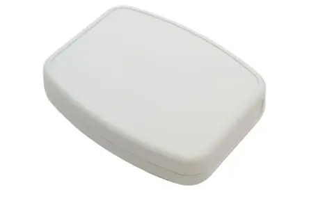 Produktfoto 1 von Hammond Tragbares Gehäuse, ABS, 95 mm Eingebautes Batteriefach, 120 mm, H. 27 mm, Grau, IP54