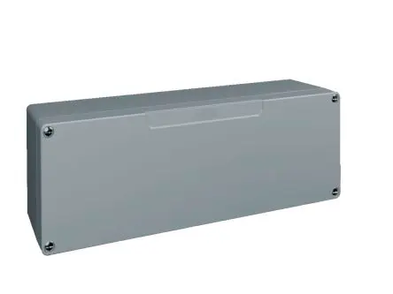 Produktfoto 1 von Rittal GA Aluminium Wandanschlusskasten Grau RAL 7001 IP66, HxBxT 120 mm, 360 mm x 82 mm