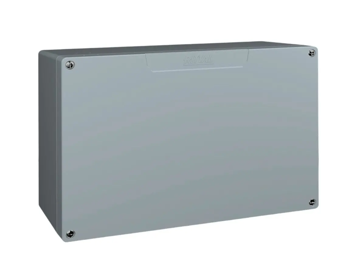 Produktfoto 1 von Rittal GA Aluminiumguss Wandanschlusskasten Schwarz RAL 7001 IP66, HxBxT 233 mm, 330 mm x 111 mm