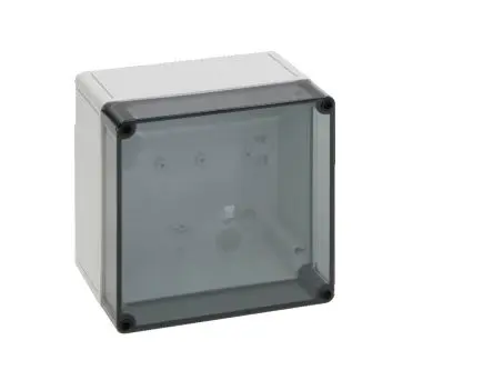 Produktfoto 1 von Rittal PK Kunststoff Wandanschlusskasten RAL 7035 IP66 Transparente Tür, HxBxT 180 mm, 182 mm x 111 mm