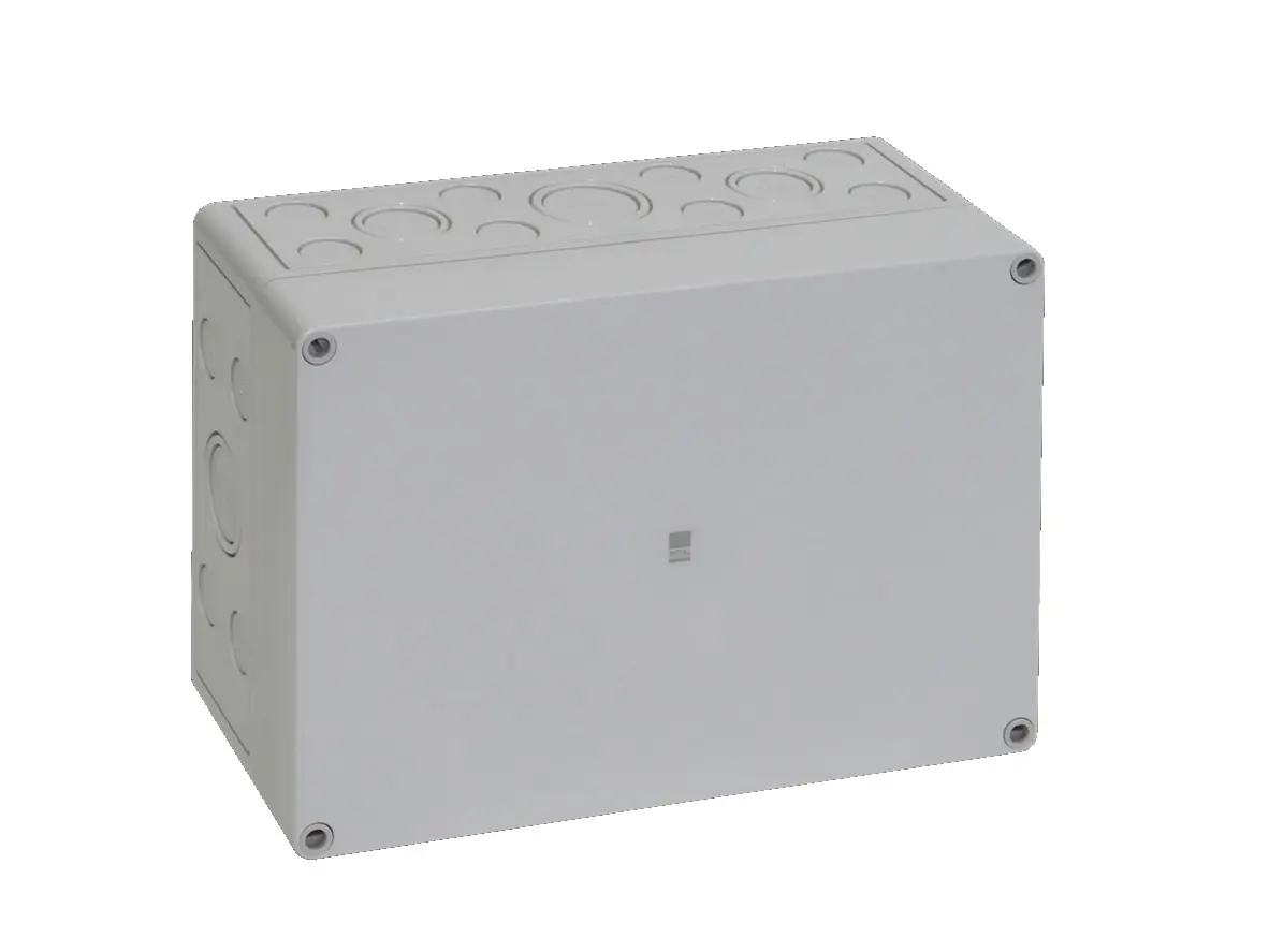 Rittal PK Kunststoff Wandanschlusskasten RAL 7035 IP66, HxBxT 180 mm, 254 mm x 111 mm