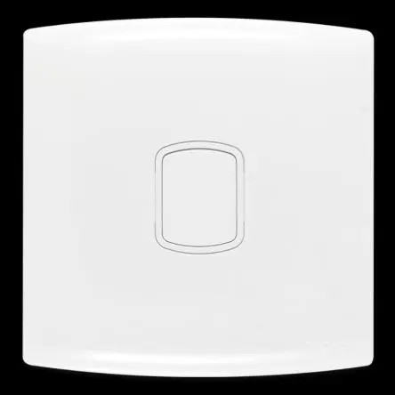 Produktfoto 1 von Contactum Blindplatte Weiß ABS 1 Ausbrüche