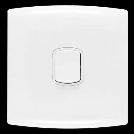 Produktfoto 1 von Contactum Wippschalter Lichtschalter 1-teilig, 1-polig, 2 Wege Weiß IP2X 10A, Polycarbonat
