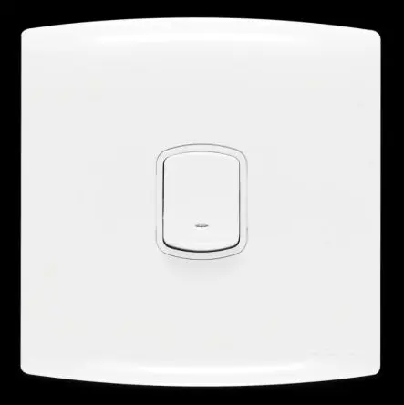 Produktfoto 1 von Contactum Wippschalter Lichtschalter 1-teilig, 2-polig, 1 Wege Weiß IP2X 20A, Polycarbonat