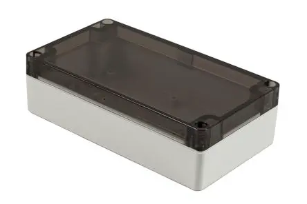 Produktfoto 1 von Hammond 1554; Gehäuse; Polycarbonat; Hellgrau IP68 Breite 88.9 mm Höhe 45.7 mm Länge 160 mm
