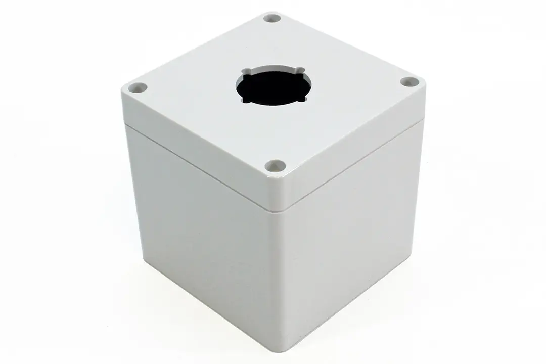 Produktfoto 1 von Hammond 1554pb; Gehäuse; Polycarbonat; Hellgrau IP66 Breite 89.9 mm Höhe 89.9 mm Länge 89.9 mm