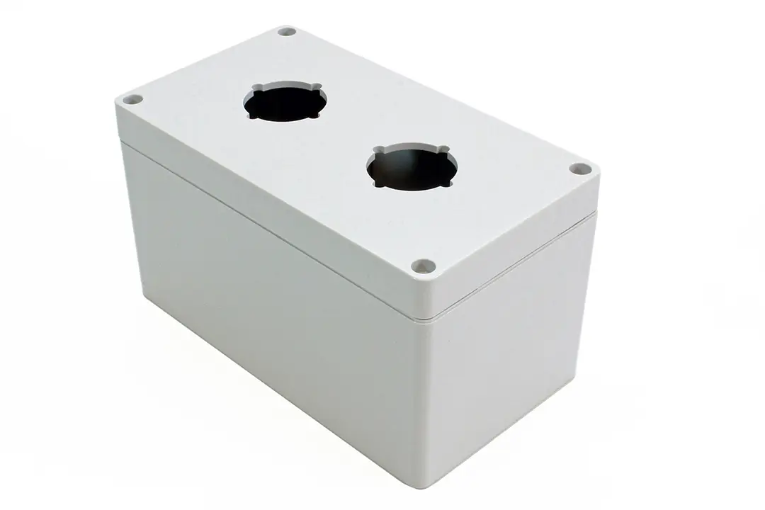 Produktfoto 1 von Hammond 1554pb; Gehäuse; Polycarbonat; Hellgrau IP66 Breite 89.9 mm Höhe 90.4 mm Länge 160 mm