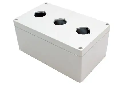 Produktfoto 1 von Hammond 1554pb; Gehäuse; Polycarbonat; Hellgrau IP66 Breite 119.9 mm Höhe 90.4 mm Länge 199.9 mm