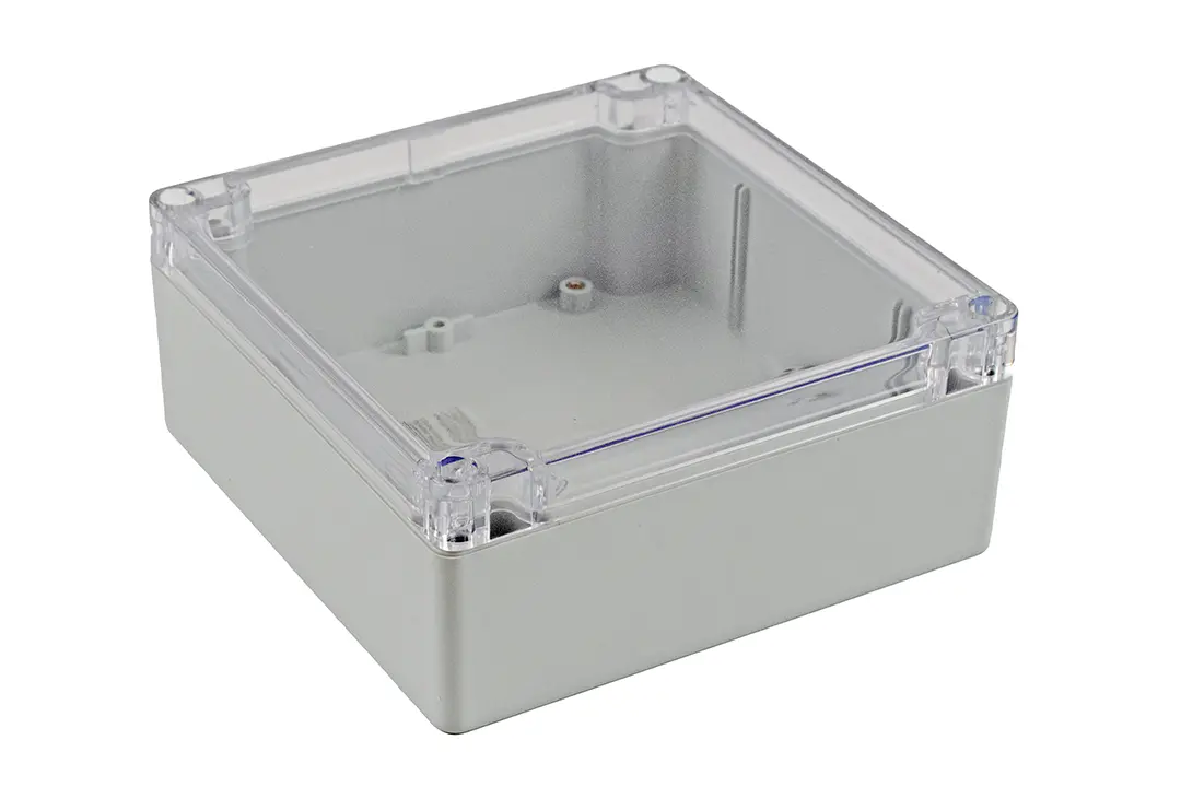 Produktfoto 1 von Hammond 1554; Gehäuse; Polycarbonat; Grau IP68 Breite 140 mm Höhe 59.9 mm Länge 140 mm