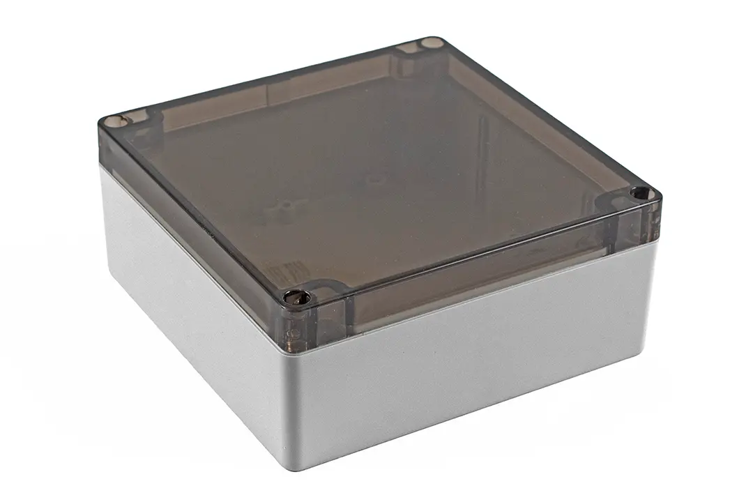 Produktfoto 1 von Hammond 1554; Gehäuse; Polycarbonat; Hellgrau IP68 Breite 140 mm Höhe 59.9 mm Länge 140 mm