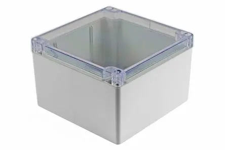 Produktfoto 1 von Hammond 1554; Gehäuse; Polycarbonat; Hellgrau IP68 Breite 140 mm Höhe 89.9 mm Länge 140 mm